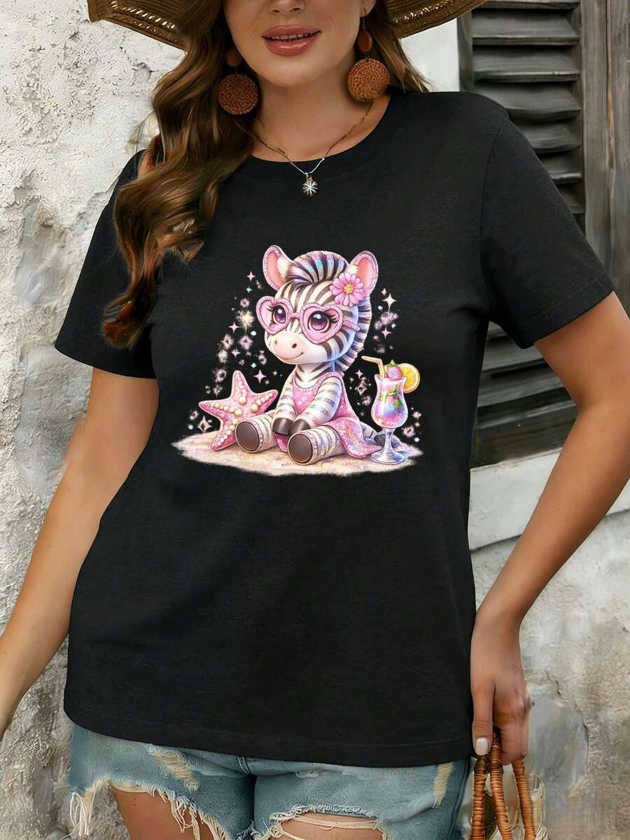Women T-Shirts - Black - View 1
