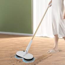 (11.38*5.51*30.31-43.31 In) Mop Mops For Floor Cleaning With 4 Pads, White Spin Mop For Hardwood Floor Cleaner Machine - A - 查看 11