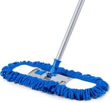 Neeklinny Dust Mop For Hardwood Floors,58" Long Handle Wet &Amp; Dry Mop,180° Rotating Microfiber Washable Mop For Tile,Laminate,Vinyl Floors,Pet Hair Cleaning - White - 查看 1