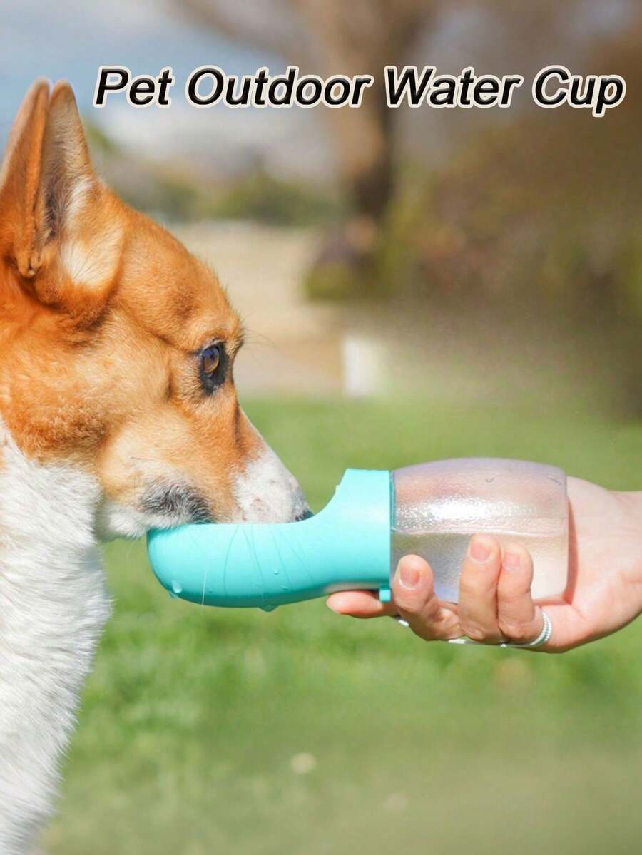 New Outdoor Pet Water Bottle, Multi-Function Pet Water Cup, Portable Pet Drinking Bottle, Suitable For Dogs & Cats Outdoor Drinking, Outdoor Camping Pet Water Dispenser - Multicolor - View 1