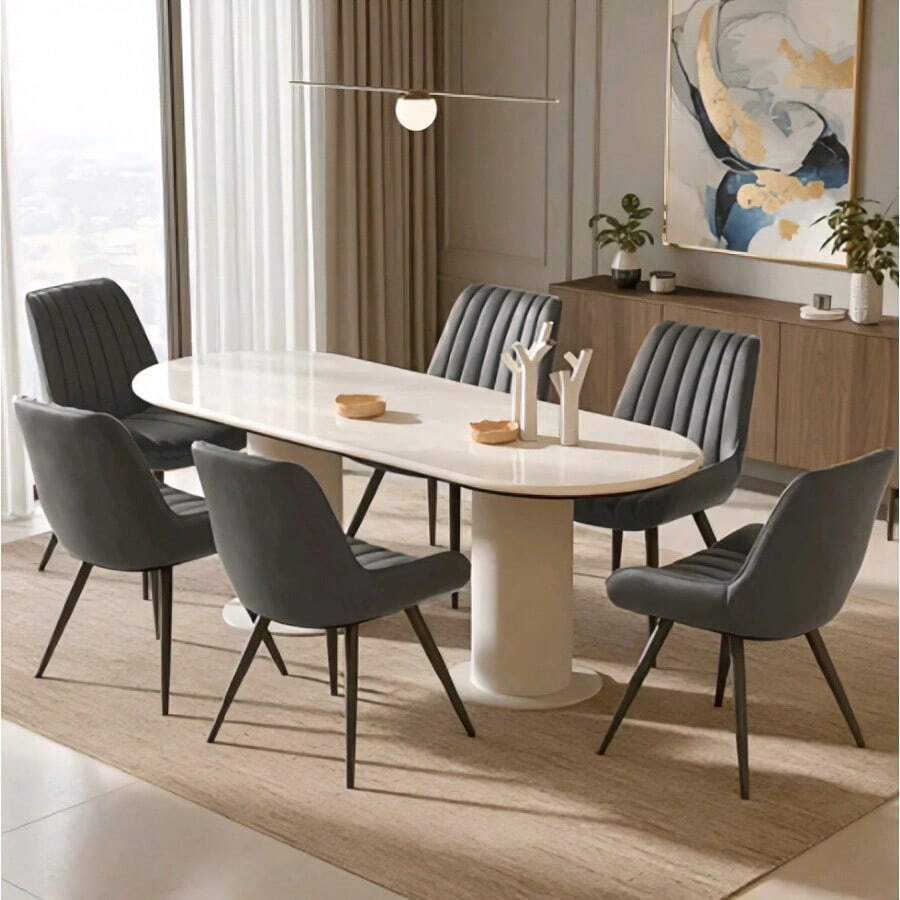 Dining Chairs - Dark Grey - View 1