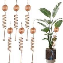 6 Pack Electroculture Copper Gardening Antenna Kit Thick 10-Gauge 99% Copper Wire Electroculture Plant Stakes Tensor Rings Kit Rods Electronic Planting For Growing Vegetable Garden Plants Support - A-Gold - View 1