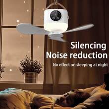 Portable Ceiling Fan, LED Ceiling Fan, Can Be Installed Anywhere. 3600mAh Battery, USB-Rechargeable Fan With Remote Control, 4 Speed Settings, Timer Function And Detachable Design, Suitable For Bedrooms, Outdoor Travel And Camping. - Multicolor - View 8
