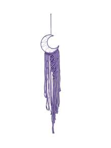 2pcs Handmade Crochet Lace Dreamcatcher Wall Hanging Decor, Boho Style Home Decoration For House, Wedding, Living Room, Bedroom, Holiday Gift (Lighting Not Included) - Mauve Purple - View 13