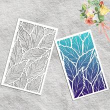 1PC Foliage DIY Layering Stencils Painting Scrapbook Coloring Embossing Album Decorative Leaves Template - Leaf - View 8