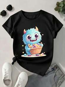 Women T-Shirts - Black - View 1