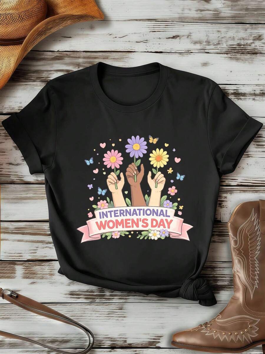 Women T-Shirts - Black - View 1