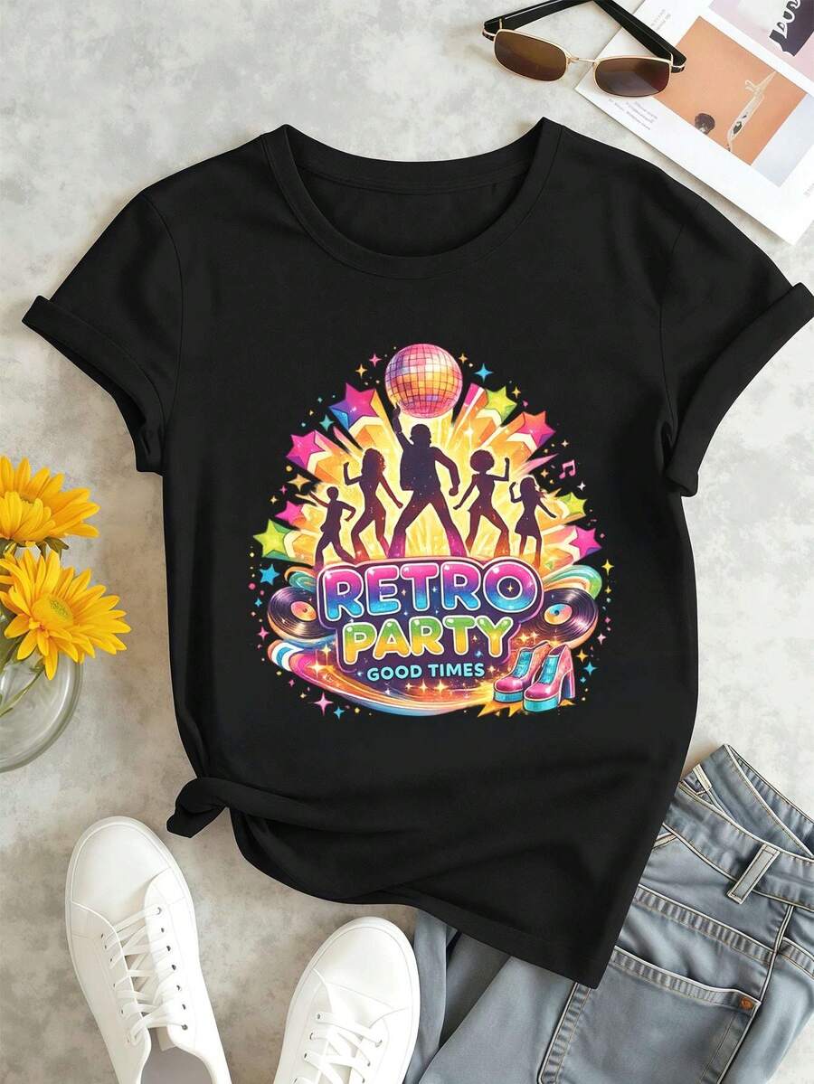 Women T-Shirts - Black - View 1