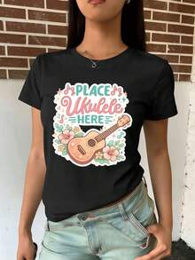 Women T-Shirts - Black - View 2