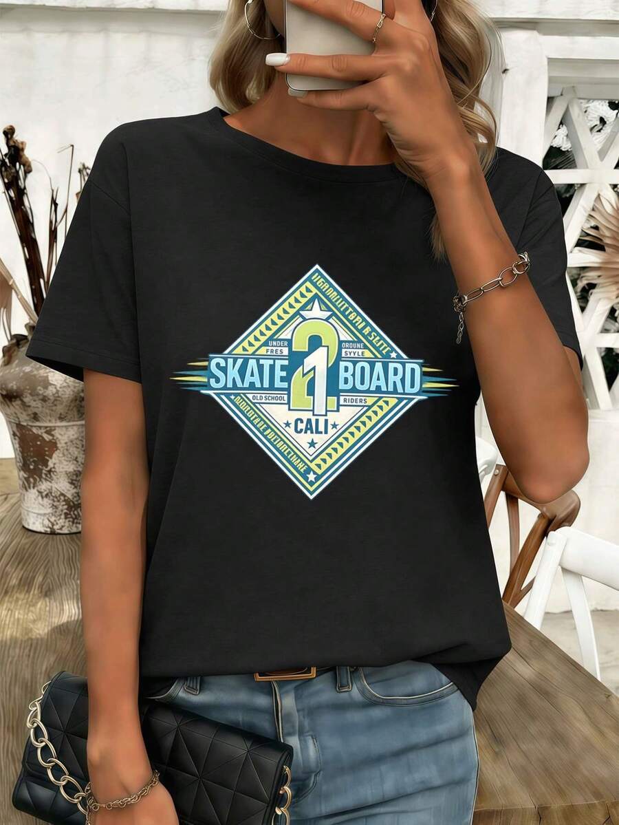 Women T-Shirts - Black - View 1