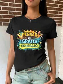 Women T-Shirts - Black - View 2