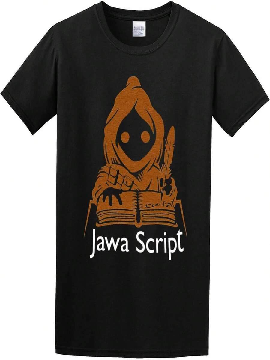Script - Camiseta de algodón para hombre - Negro - Ver 1