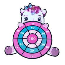 大型独角兽粘球靶，含12个粘球和1个挂钩 - 粉色 - 查看 3