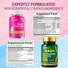 Bum Support Gummies For Women, NAD+ Supplement ,BBL Vitamin A, Vitamin C, Vitamin E, Vitamin B-6, Resveratrol, Chaste Tree Berry Extract, Vitamins And Supplements, Easy To Chew, Ideal Gift, Local Warehouse, Trusted Formula, Packaging May Vary - Top NAD - 查看 2