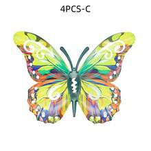 Large Colorful Metal Butterfly Decoration, Outdoor Garden Wall Decoration Metal Butterfly Statue Wall Decoration, Suitable For Walls, Patios,Home, Terraces, Easy To Hang On Lawns And Fences, Ideal Gift For Family And Friends. - Butterfly Decorations - View 11