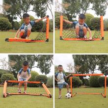 Portable Foldable Soccer Goal, Kids Football Toy, Easy Assembly Goal Net For Kindergarten Outdoor Sports & Parent-Child Interaction - Orange - View 9