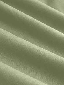 Mono de diseño minimalista , pantalones largos transparentes delgados, pantalones de traje azul marino sólido, cierre con cremallera y gancho, pierna ancha adelgazante, pantalones de pierna ancha de moda para todas las estaciones - verde menta - Ver 6