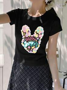 Women T-Shirts - Black - View 2