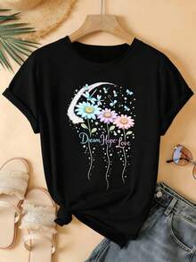 Women T-Shirts - Black - View 2