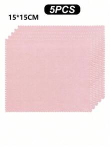 5/10/20pcs Pack Solid Color Microfiber Eyeglass Cleaning Cloth, Ultra-Fine Fiber Lens Cleaning Cloth, Reusable For Wiping Smartphone Screens, Jewelry, Piano, Lenses, Watches, Dust-Free Lens Cleaning Wipes - Multicolor - View 21