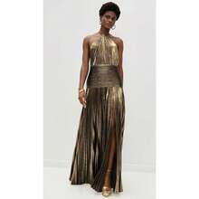 Vestido de cóctel de fiesta con corsé de lujo para mujer, vestido largo Sexy con hombros descubiertos y pliegues con abertura para invitados, vestido largo de celebridad para graduación - Aire - Ver 2