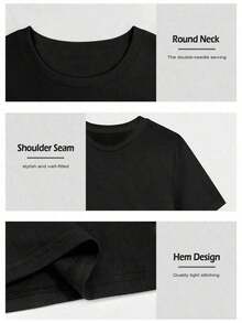 Women T-Shirts - Black - View 3