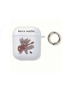 Funda para auriculares con diseño de gato guitarra, compatible con Apple 1/2/Pro/2, nueva cubierta protectora creativa compatible con Apple 3 - Multicolor - Ver 6
