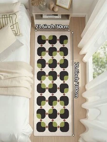 DAJIANG 1pc Striped Pattern Long Kitchen Mat, Suitable For Bathroom, Kitchen, Outdoor, Indoor, Hallway, Bedroom, Living Room, Machine Washable, Easy To Clean, Non-Slip Bottom, Applicable For Bedroom Decor, Japanese & Nordic Style Decor, Bathroom Decor, Outdoor Decor - Multicolor - View 12