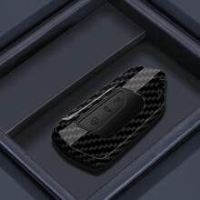 适用于大众高尔夫8 MK8 ID-4 ID-6、明锐A8、西雅特Leon FR MK4的ABS碳纤维汽车钥匙壳保护套 - A - 查看 3
