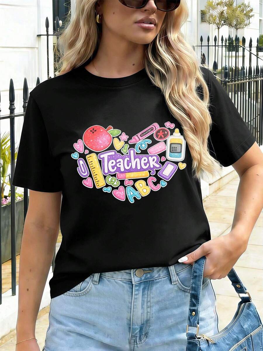 Women T-Shirts - Black - View 1
