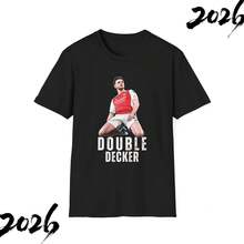 Declan Rice T-Shirt Arsenal1 Double Decker Design, Soccer Gift1 - Black - View 1