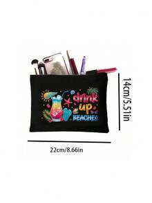 復古夏威夷熱帶印花條紋海灘托特包套組，大容量夏季度假手提包附配套小包，適合熱帶郵輪主題肩背包，適用於海灘旅行、購物、郵輪假期、海灘日、教師節禮物、母親節禮物 - 彩色 - 查看 11