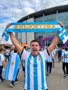 1pcs World Cup Themed Support Scarf, Lettering With Iconic Flag Suitable For Sports Events, The World Cup, Photo Props, Fan Gear, Machine Washable Durable Design For Games, Tournaments, And Casual Attire - 葡萄牙 - 查看 4