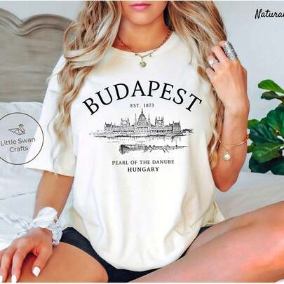 Budapest Shirt, Ary T1Shirt, Uni.220G Cotton Unisex T-Shirt.Spring & Summer & Fall Clothes For Women & Men. Durable Yet Soft Blending Street, Retro, And Minimalist Vibes – For Daily Wear,Festival, Work, Weekend Outings, Or Lounging – I Gift For Him Or Her, Birthday, Annrsary, Or Just Because