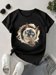Women T-Shirts - Black - View 1