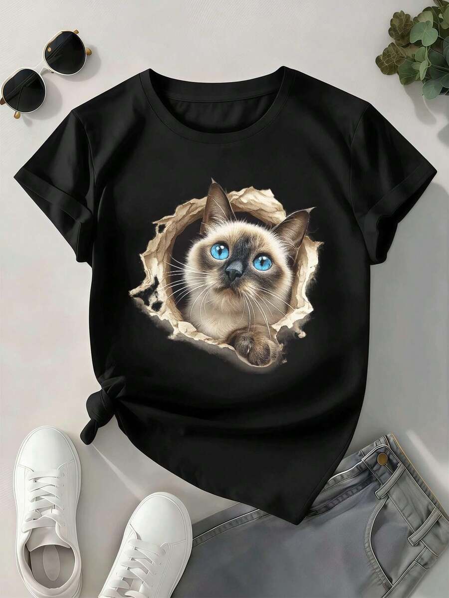Women T-Shirts - Black - View 1