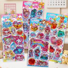 1pc Cartoon Retro Rabbit, Cute Girl, Shiny Sequin Stickers, Children Art & Craft Stickers Seal, Candy Drip Stickers, 3D Reusable Stickers For DIY Decoration, Interactive Stickers, Daily Decoration, Party Decoration, Children Sticker Games, Reward Stickers, Planner, Pencil Box, Envelope, Gift Box, Photo Frame - Multicolor - View 2