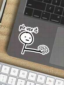 3-Inch "Use It" Sticker | Humorous And Relatable Vinyl Sticker, Suitable For Laptops, Notebooks, Water Bottles, Study Desks, Personal Corners And Humor Zones | Perfect For Humor Enthusiasts, Students, Tech Lovers And Friends | The Perfect Gag Gift For Friends And Family, Computer Accessories - Please Use This. - View 2