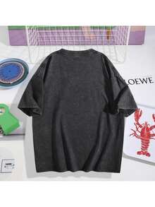 Dam-T-shirts - Vattentvättad svart - Visa 2