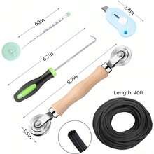 Window Screen Replacement Kit And Window Screen Repair Kit - Black - View 4