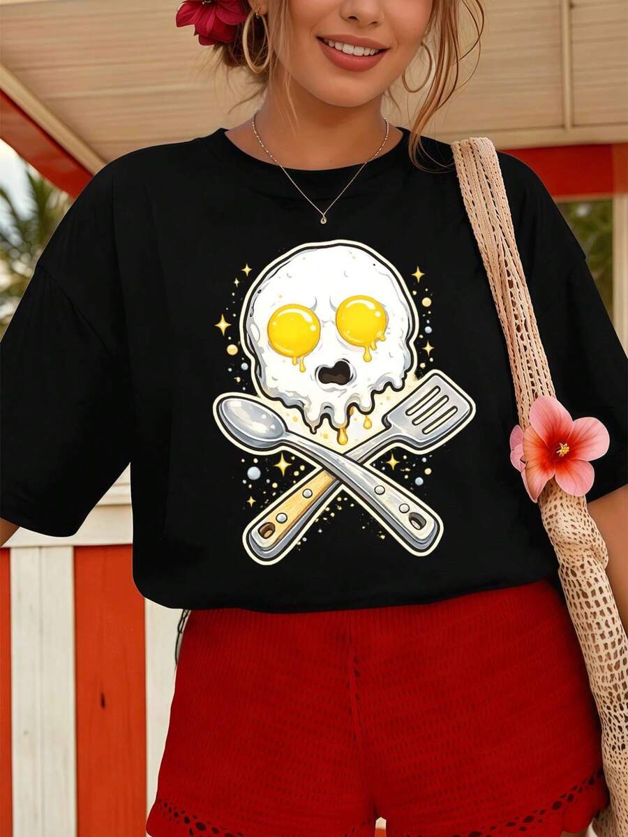 Women T-Shirts - Black - View 1