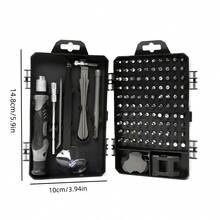[Bộ tua vít nâng cấp] Bộ tua vít nâng cấp 115 trong 1 | Bộ dụng cụ tháo lắp đa chức năng từ tính mạnh, độ cứng cao với các đầu tua vít hình dạng đặc biệt, thích hợp cho việc sửa chữa DIY. - 115 trong 1 - Xem 3