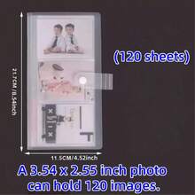 Ini adalah album foto minimalis berukuran 3 inci yang dapat memuat foto berukuran 2,55 x 3,54 inci. Album ini memiliki desain transparan buram dengan 24/84/96/120/240 halaman, sangat cocok untuk menyimpan kartu permainan dan mengabadikan kenangan, serta sesuai untuk penggunaan di rumah dan sekolah. - buku penyimpanan 3 inch - View 10