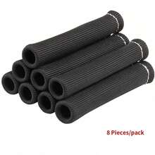 Bộ 8 chi tiết gồm tấm chắn nhiệt bugi, ống bọc dây, chụp bugi và băng keo chịu nhiệt độ cao 2500°F. - A - Xem 6