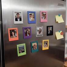 Marco de fotos magnético de 3 pulgadas estilo Ins, para fotos de pie, pegatinas para refrigerador, oficina y cocina, decoración de dormitorio de pareja, artículos pequeños - A - Ver 3