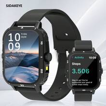 Neue modische Smartwatch, hochauflösende Anzeige, unisex, unterstützt kabellose Anrufbenachrichtigung, Multifunktionsuhr, mehrere Sportmodi, Musikwiedergabe Sportuhr, ideal als Geschenk für alle, strapazierfähiges Armband - Übersicht 11