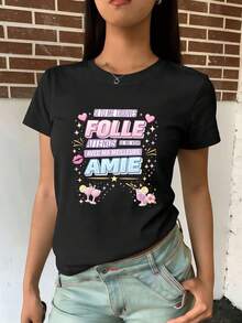 Women T-Shirts - Black - View 2