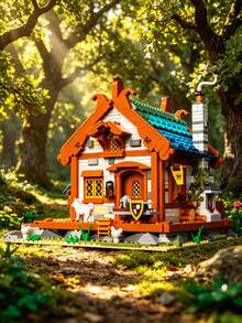 Luxury Medieval Modular Building Model Kit - Combines Puzzle, Sophisticated Adult Game And Toy. Also Functions As A Stress Relief Toy To Alleviate Pressure And Irritability. Suitable For Creative Activities And Couples Games. 18+ Adult Building Set - Multicolor - View 2