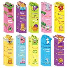 Fun Punny Scented Bookmarks For , Assorted Cute FruitandAnimalandFoodandIce Cream Scratch And Sniff Educational Bookmark Bulk Smelly Book Mark For Student Teens Teacher Reward Classroom Gifts, 10 Styles - Nhiều màu - Xem 2