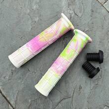 AOFDA 15cm Universal Anti-Slip Mountain Bike Handlebar Grips, Soft Rubber Off-Road Bicycle Scooter Skateboard Riding Accessories - Multicolor - View 18